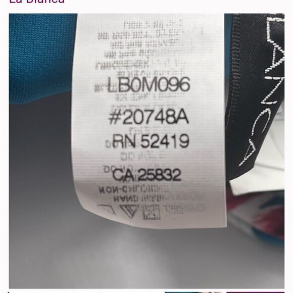 NWT LA Blanca Teal Floral Hipster Bikini Bottoms Multiple Sizes - Picture 9 of 9